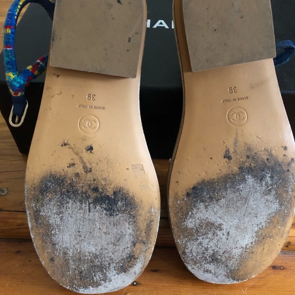 Chanel Twill Sandals - Picture 4 of 4